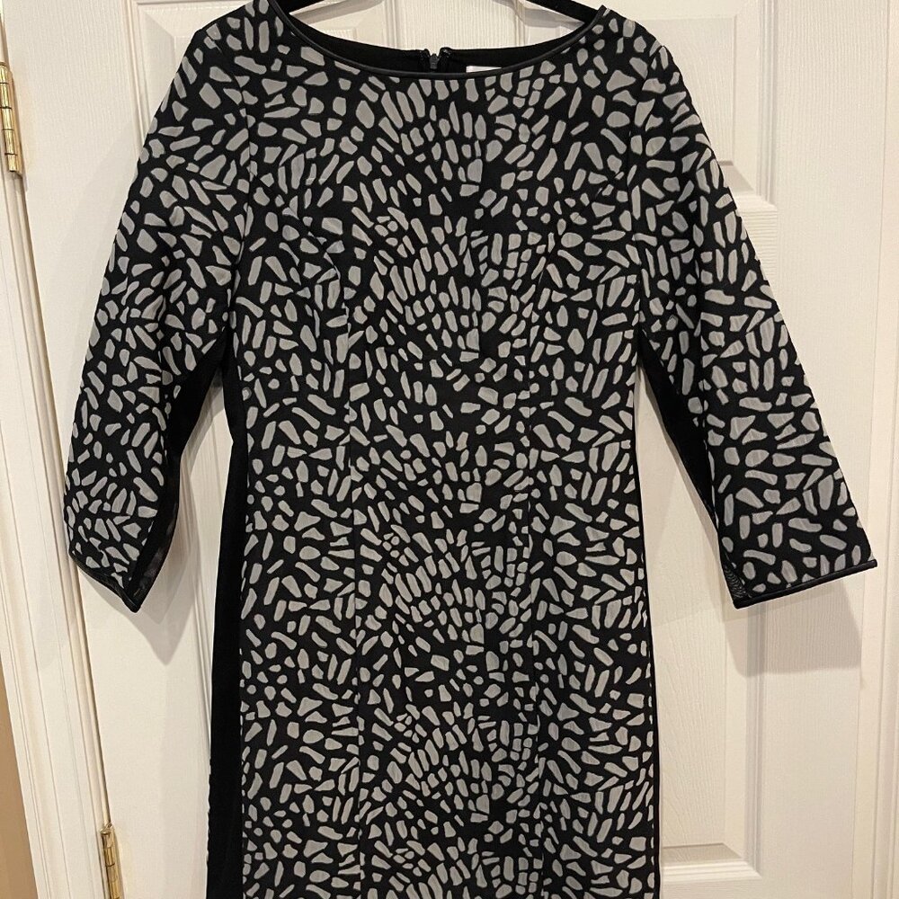 Reiss Black and Gray Size 10 Cocktail Dress